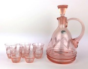 Zestaw Karafka 1930 Adlerhuette Penzig Pieńsk 