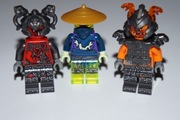 Lego Ninjago 3 figurki,Commander Blunck,Slackjaw,Ghost Warrior.
