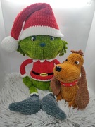 Grinch duży 50 cm na szydełku 