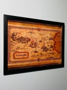 Plakat w ramce mapa Opowieści z Narnii prezent kolekcjonerski