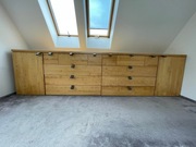 duża drewniana komoda na ubrania, unikat