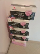 Maseczki chirurgiczne ochronne jednorazowe 5 paczek po 50 szt zestaw