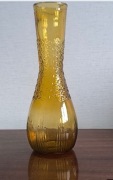 Wazon miodowy szkło Huta Szkła Prądniczanka PRL 