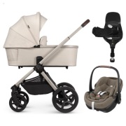 Venicci Upline 2 Stone Beige z fotelikiem Maxi-Cosi Pebble 360 Pro2 i bazą