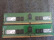 2x 8GB DDR4 ECC REG RAM Kingston KVR21R15D8K4/32 – łącznie 16GB