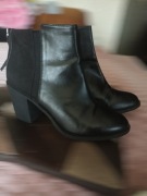 Czarne botki H&M Divided rozmiar 41  zamek z tyłu