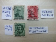 3szt. znaczki pełna seria Mi 604 , 608 Niemcy 1936r. MOTORYZACJA Rzesza