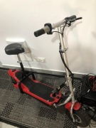 HULAJNOGA ELEKTRYCZNA FRUGAL Z SIEDZISKIEM CZERWONA