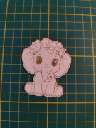 Tekturka słonik grawerowany dziecko urodziny baby kids zwierzątko 