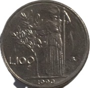 Włochy 100 lire z 1990 rok (mała) - OBEJRZYJ MOJĄ OFERTĘ