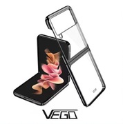 Etui Samsung Galaxy Z Flip 3, przeźroczyste z czarną ramką, VEGO