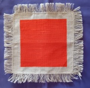 Komplet 4 serwetek lnianych 18x18 cm