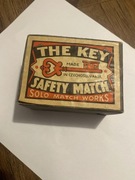 Pudełko zestaw zapałek "The Key Safety Match" kolekcje PRL Czechosłowacja