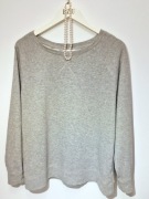 Szara bluza oversize basic klasyczna streetwear