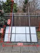 Tablica reklamowa 125x250cm stalowa, solidna