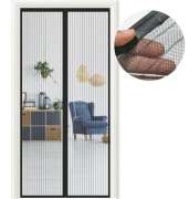 Magnetyczna moskitiera drzwiowa 90X200 cm bez wiercenia czarna