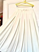 Spódnica elegancka 12  38 / 40 WINDSMOOR ecru oryginalne kontrafałdy midi 