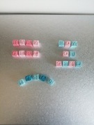 Litery kostki na tort z masy cukrowej ozdoby 