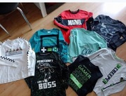 Zestaw chłopięcy  146 koszulek bluzek IDEAŁY MINECRAFT IBOX MARIO