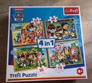 Puzzle zestaw psi patrol 4w1