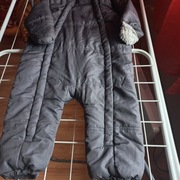 Kombinezon zimowy ocieplacz szary F&F, 12-18 m 80-86 cm