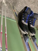 Narty Biegowe Fischer SNS Profil 210cm + Buty Fischer R46 + Kije GRATIS