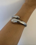 Bransoletka ze stali srebrna