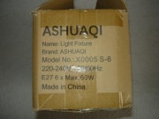 Lampa sufitowa srebrna Sputnik na 6 żarówek E27