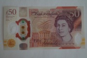 50 funtów Brytyjskich, polimer