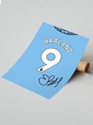 Plakat na ścianę A3 bez ramki Haaland Manchester City 24/25