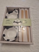 Panda sushi set 2 miski 4 paleczki