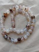 H2-  AGAT KWIATOWY - kula - 8mm - 15 sztuk