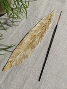 Ceramiczna podstawka pod kadzidelko piórko pióro 