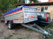 Przyczepka lekka 750 rama spawana nowa 270x140 zarejestrowana plandeka