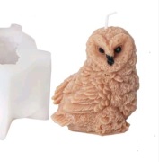 SOWA forma silikonowa 7.5*8.5 do odlewów Świec Mydła Gipsu Żywic 