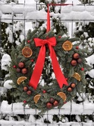 Wianek świąteczny nobilis jodła żywy