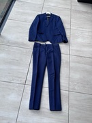 Garnitur H&M granatowy SLIM FIT - jak nowy