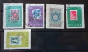Znaczki kasowane Polska 1960r  Fi1007-1011