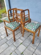 Komplet 4 krzeseł art déco – po renowacji