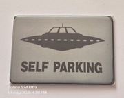 Magnes na lodówkę SELF PARKING Made in USA UFO Stany Zjednoczone Am.(11)