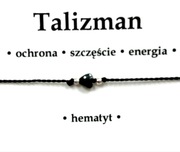 Bransoletka Ochrona Talizman Hematyt Serce Wiązana