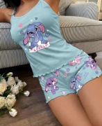 Dwuczęściowa Piżama Damska – Słodki Komplet z Motywem Króliczka M