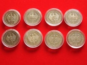 T1-1 Niemcy 8X 2 Marki  1992 - 1996 z rzadkimi wydaniami