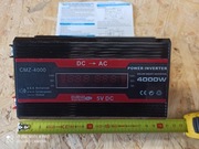 Przetwornica napięcia CMZ-4000-12V -230V 2X woltomierz