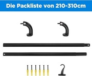 Karnisz do zasłon regulowany 210-310cm