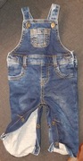 spodnie ogrodniczki jeans F&F Baby r 3 mce