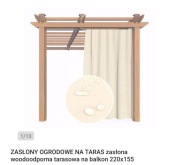Wodoodporna zasłona ogrodowa na tunel 155x220