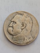 Srebrna moneta 5 zł z 1934r. Piłsudski strzelecki 