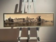 Obraz canvas Motława 100 x 20 cm.