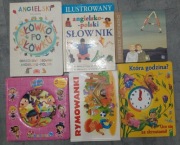Słownik angielski polski, rymowanki godziny, puzle